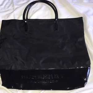 Large Black Burberry Tote